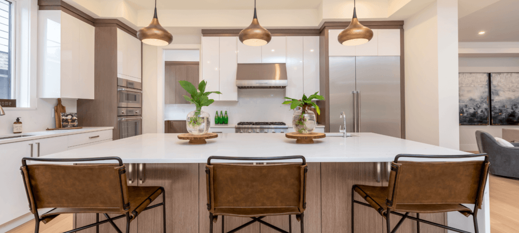 Modern kitchen renovation.