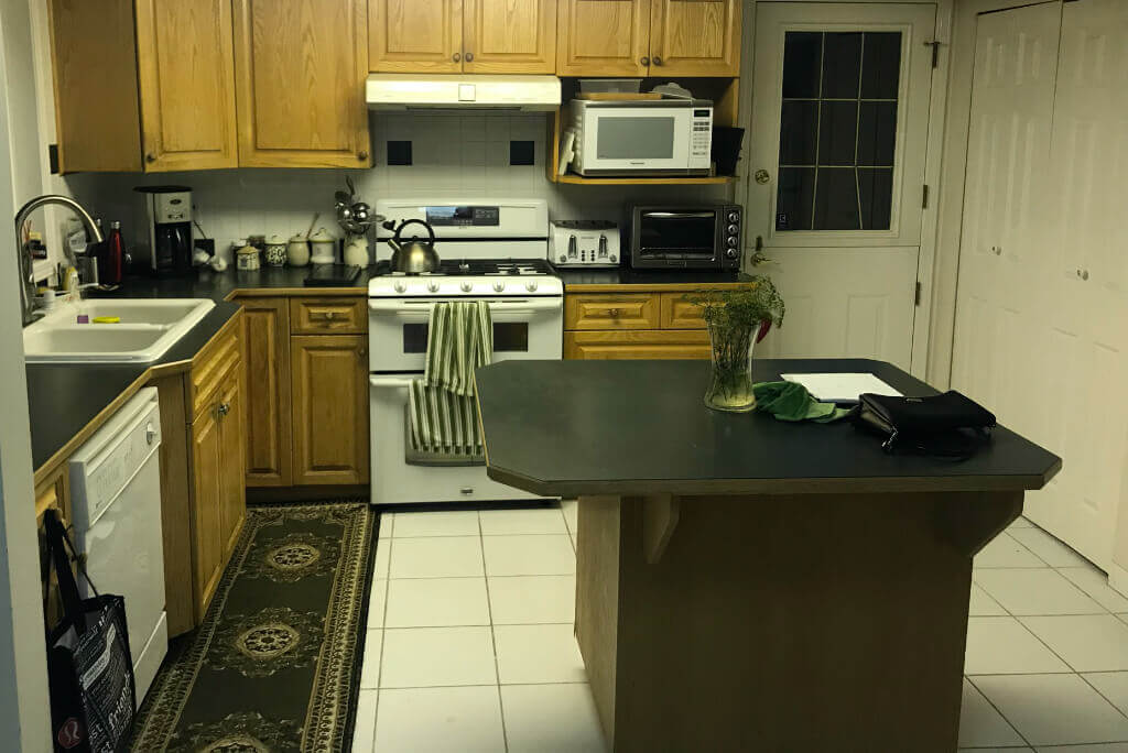 Old kitchen before modern renovation